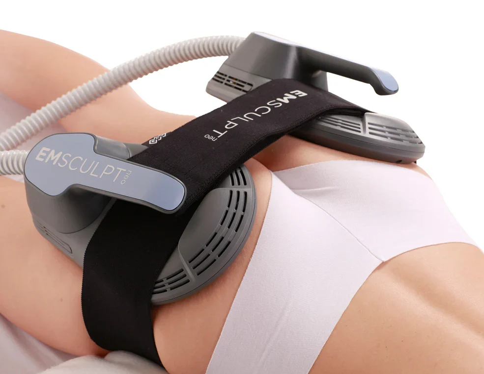 Emsculpt NEO device on glutes