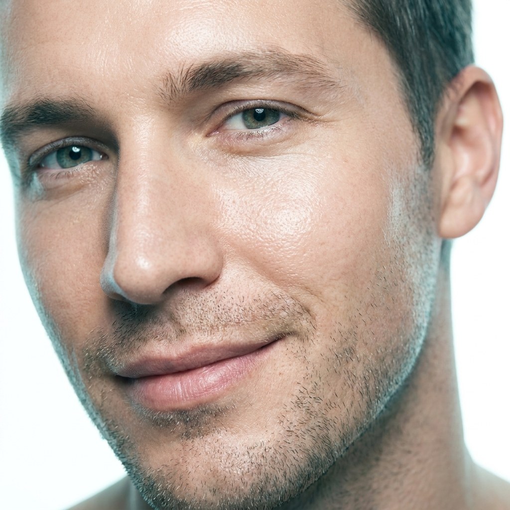 Close-up of healthy, dewy skin