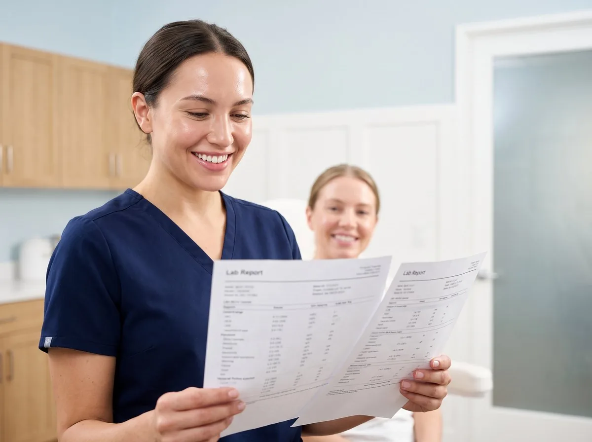 A BHRC physician comparing diagnostic panels