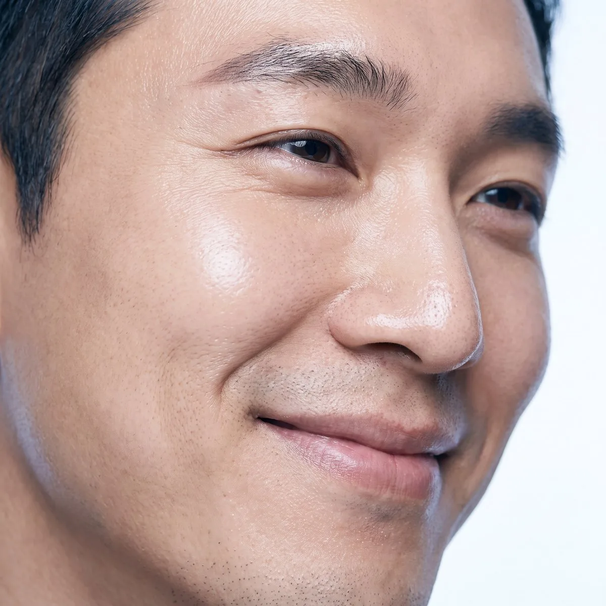Close-up of refined pores after Clear + Brilliant at BHRC