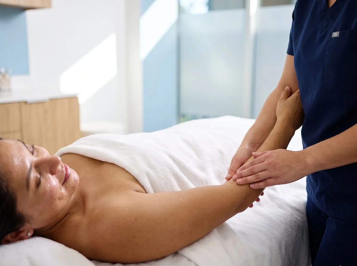 A lymphatic massage at BHRC