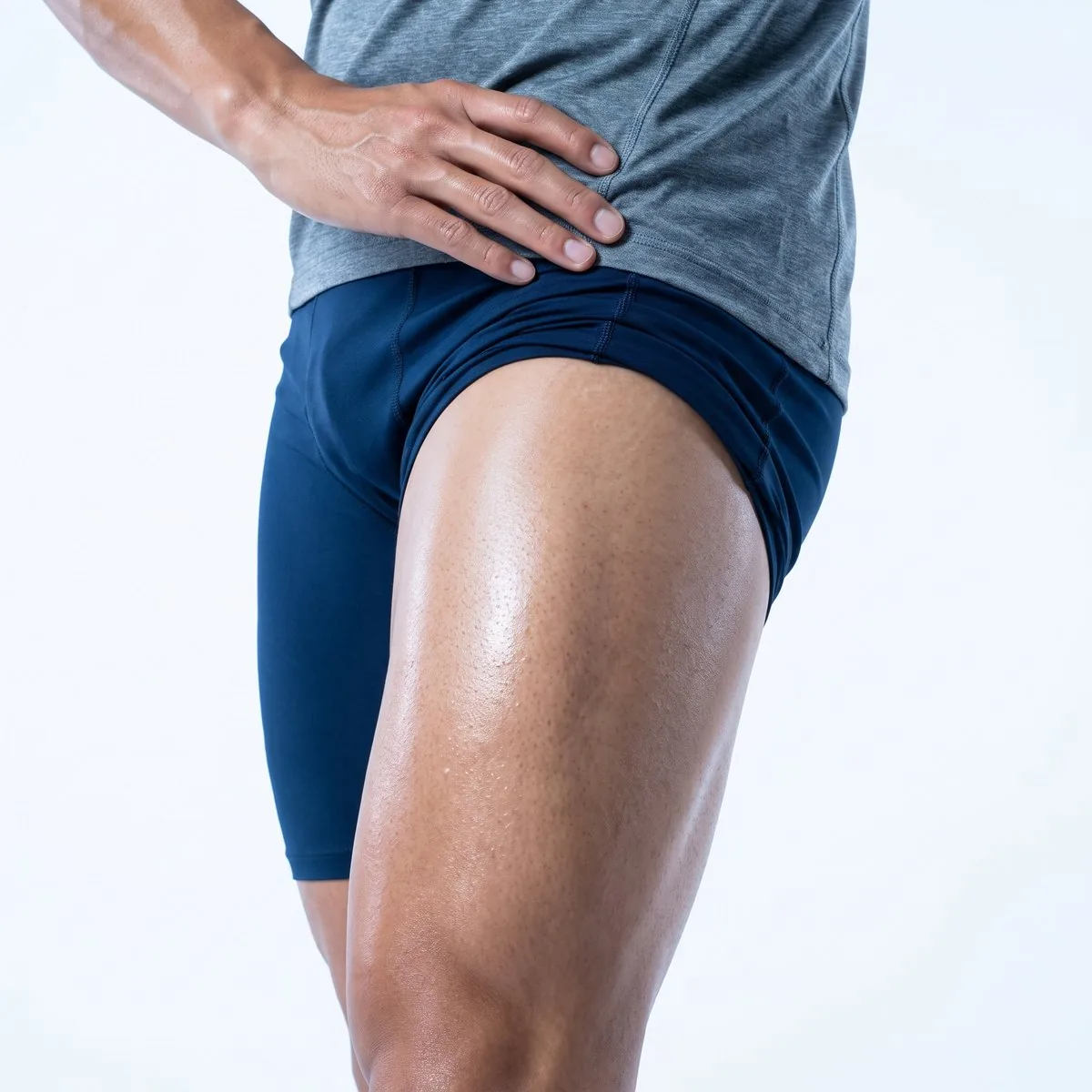 Close-up of lifted glutes after Emsculpt at BHRC