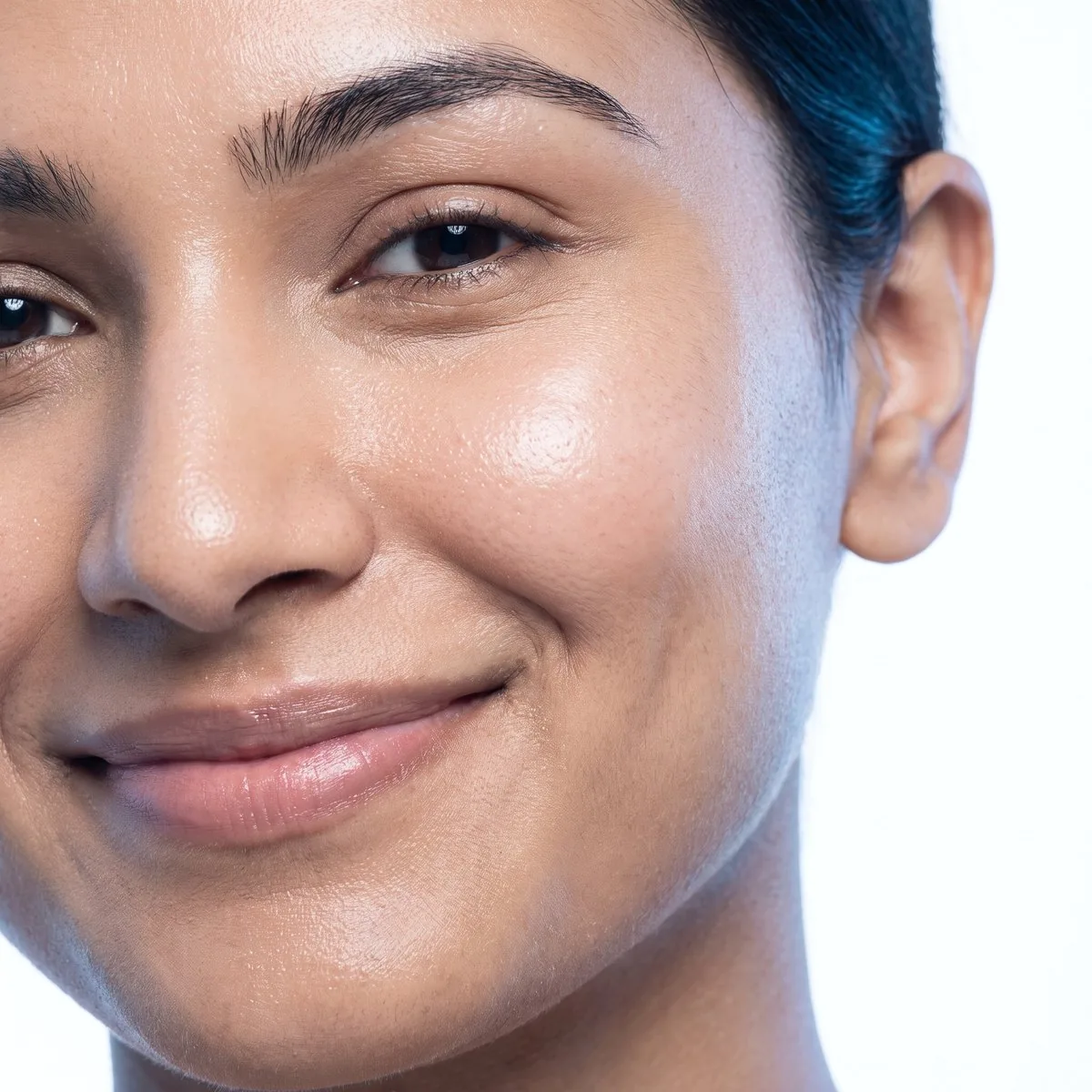 Close-up of firm lifted cheeks after Forma at BHRC