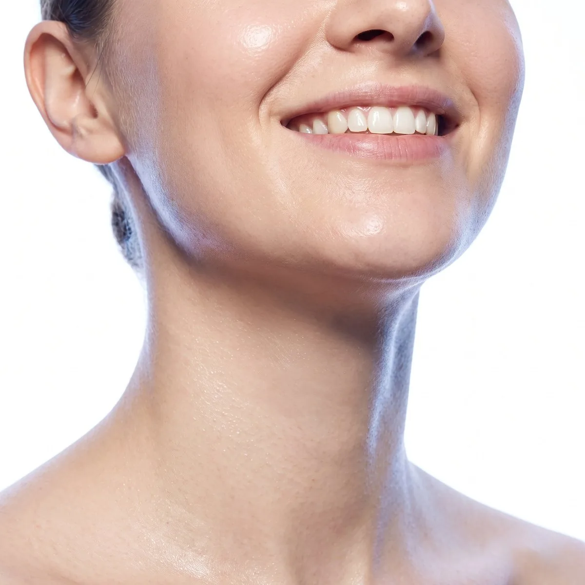 Close-up of a smooth firm neck after Forma at BHRC