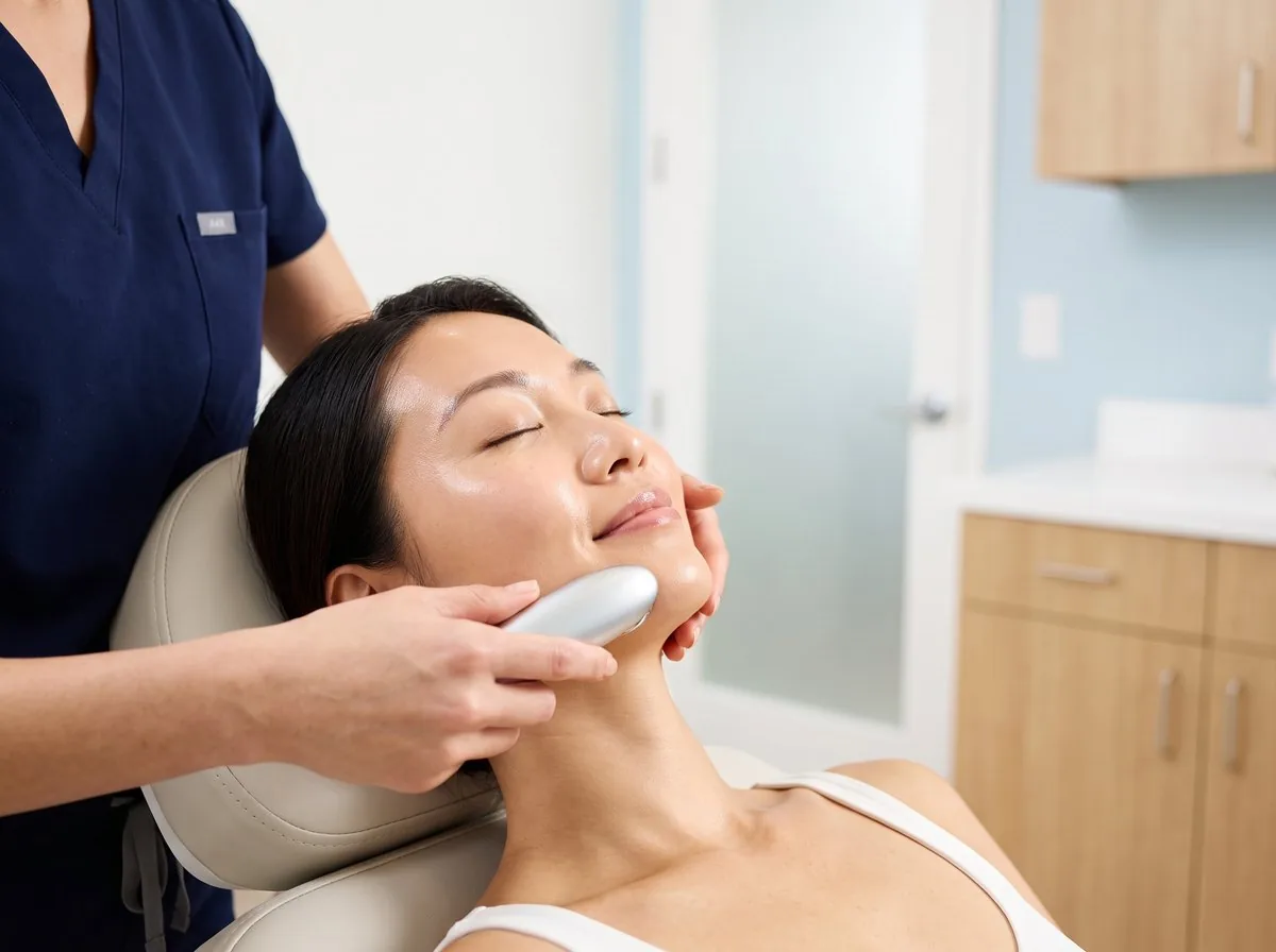 A BHRC provider performing a Forma skin tightening treatment