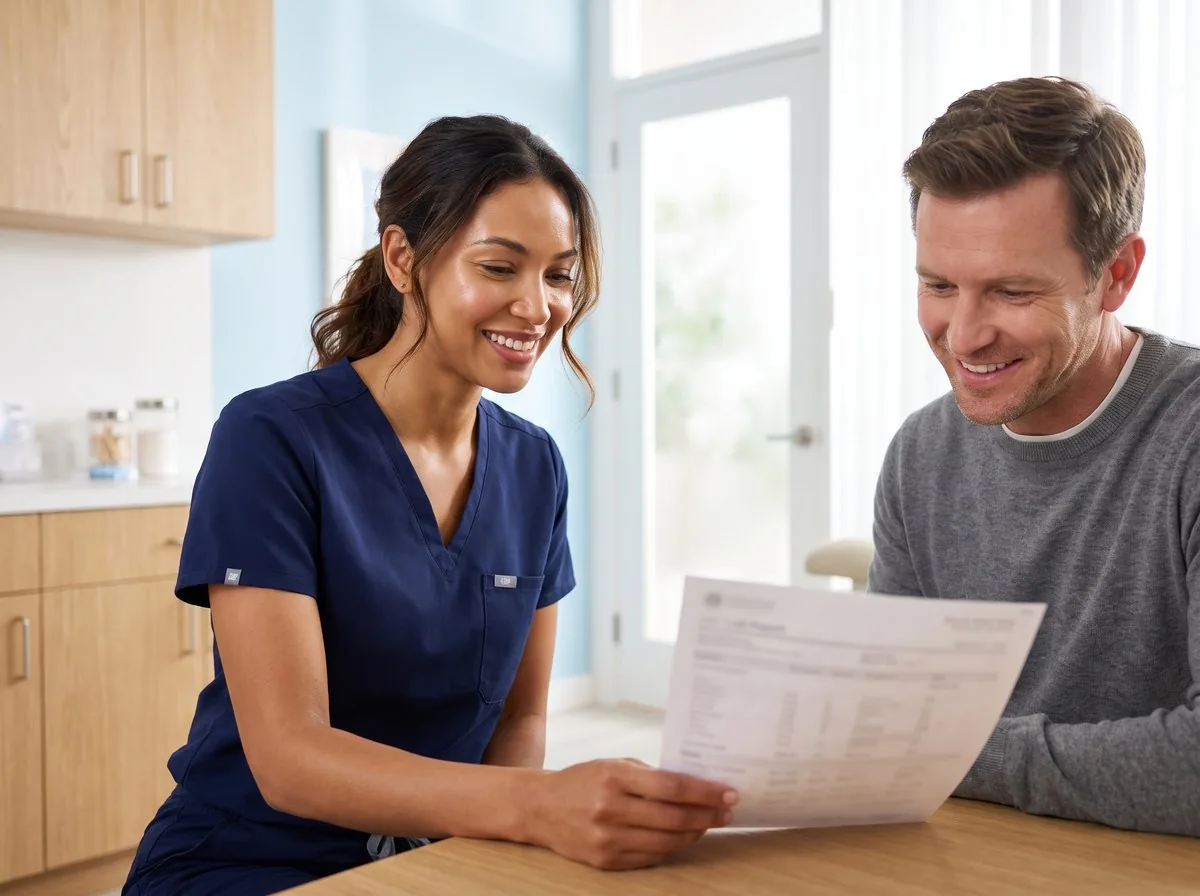 A BHRC provider discussing a hormone protocol