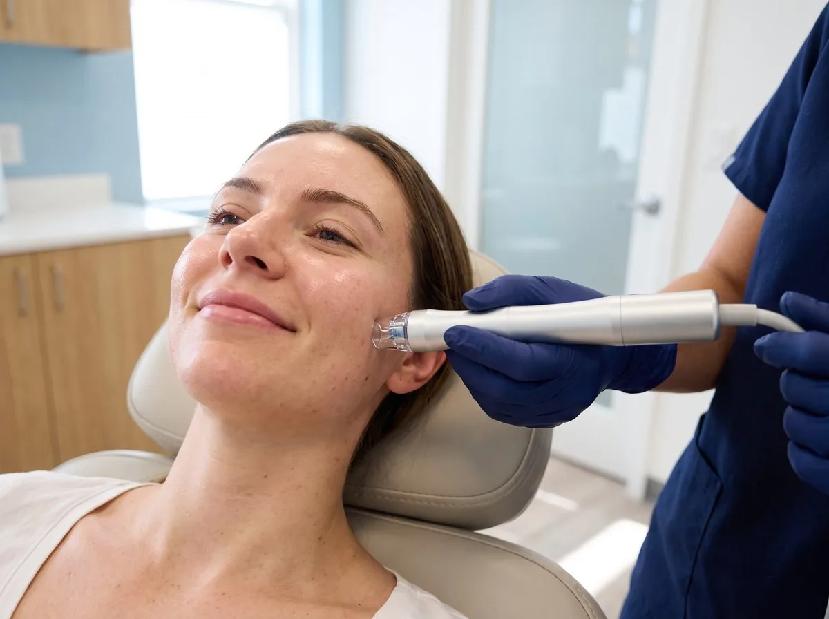 A BHRC provider performing a HydraFacial
