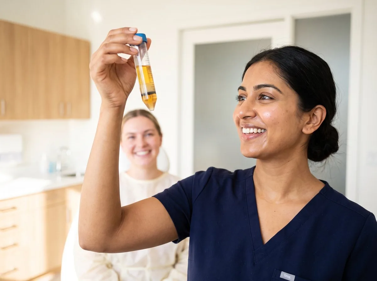 A BHRC provider preparing platelet-rich plasma
