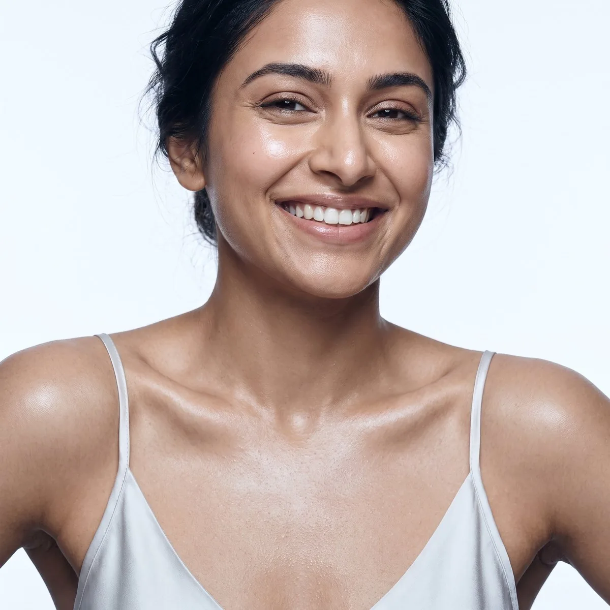 Close-up of the decolletage after IPL at BHRC