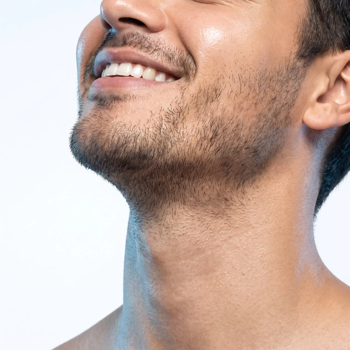 Close-up of an even neck after IPL at BHRC