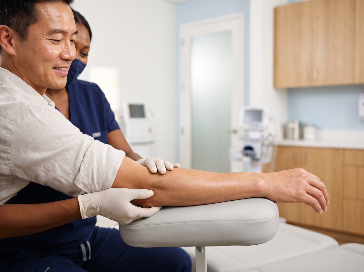 Elbow joint injection at BHRC