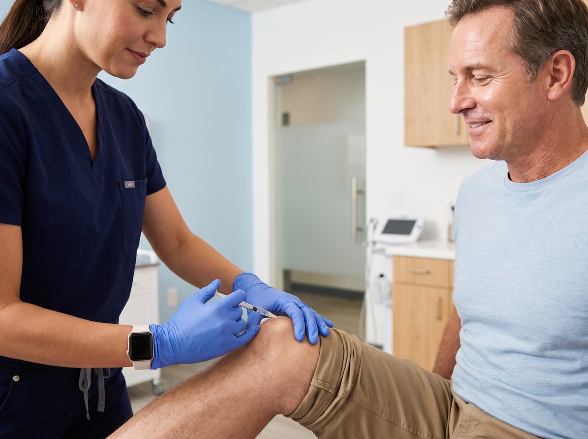 Knee joint injection at BHRC