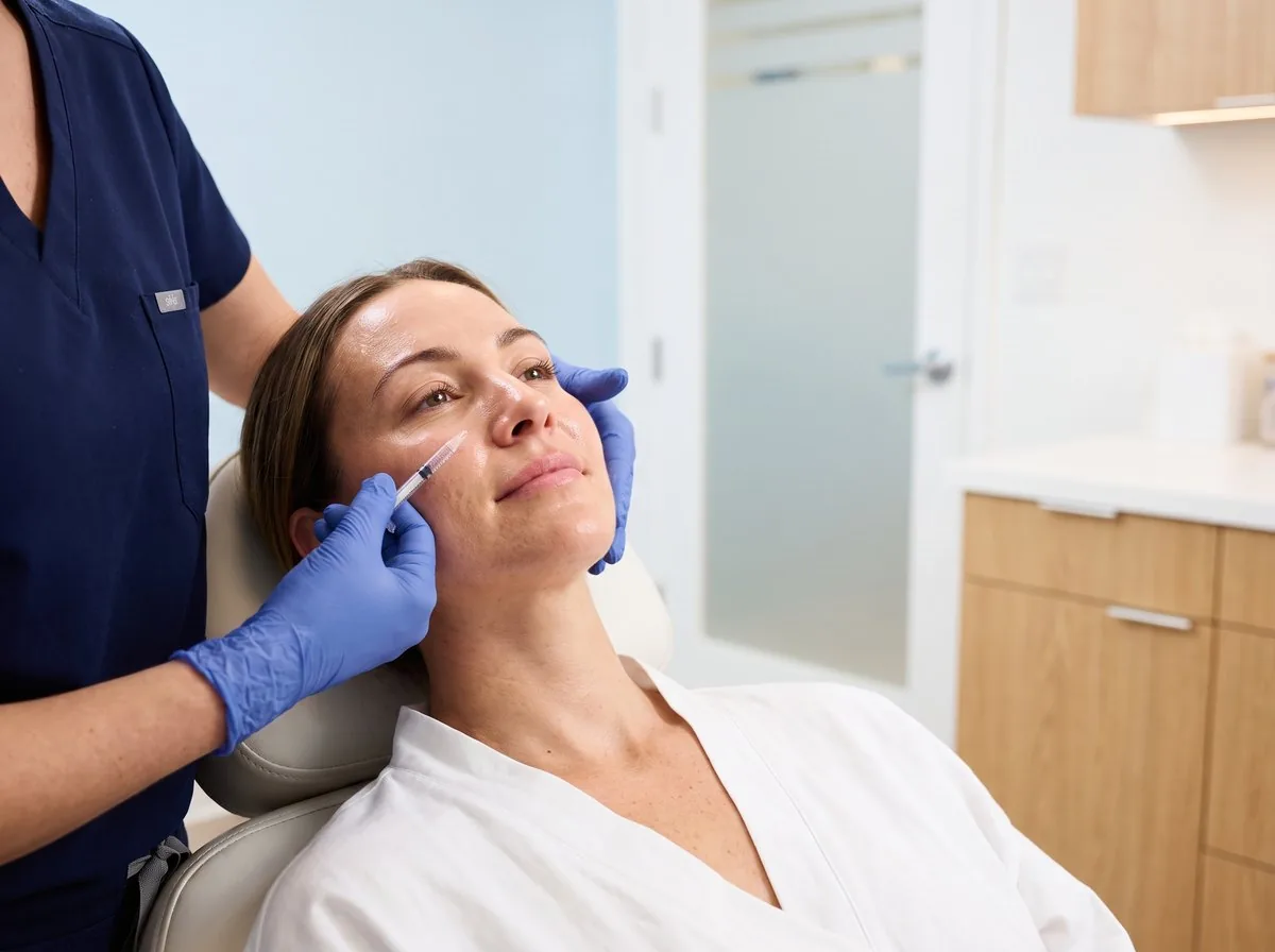 A BHRC injector administering Juvederm filler
