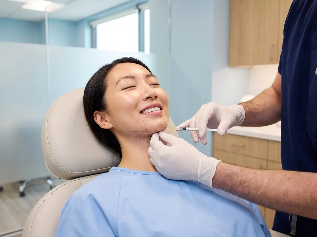 A BHRC provider performing a Kybella treatment