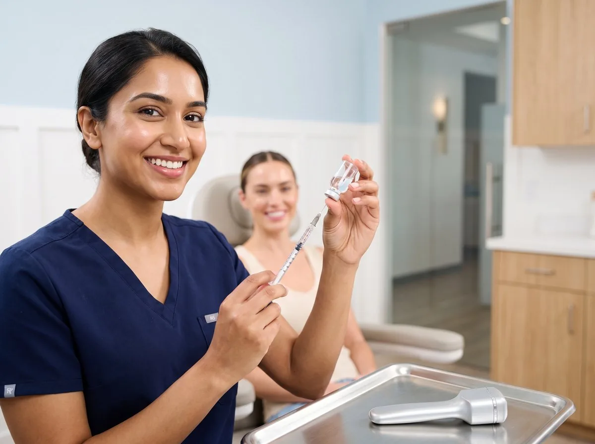 A BHRC provider comparing double chin treatment options