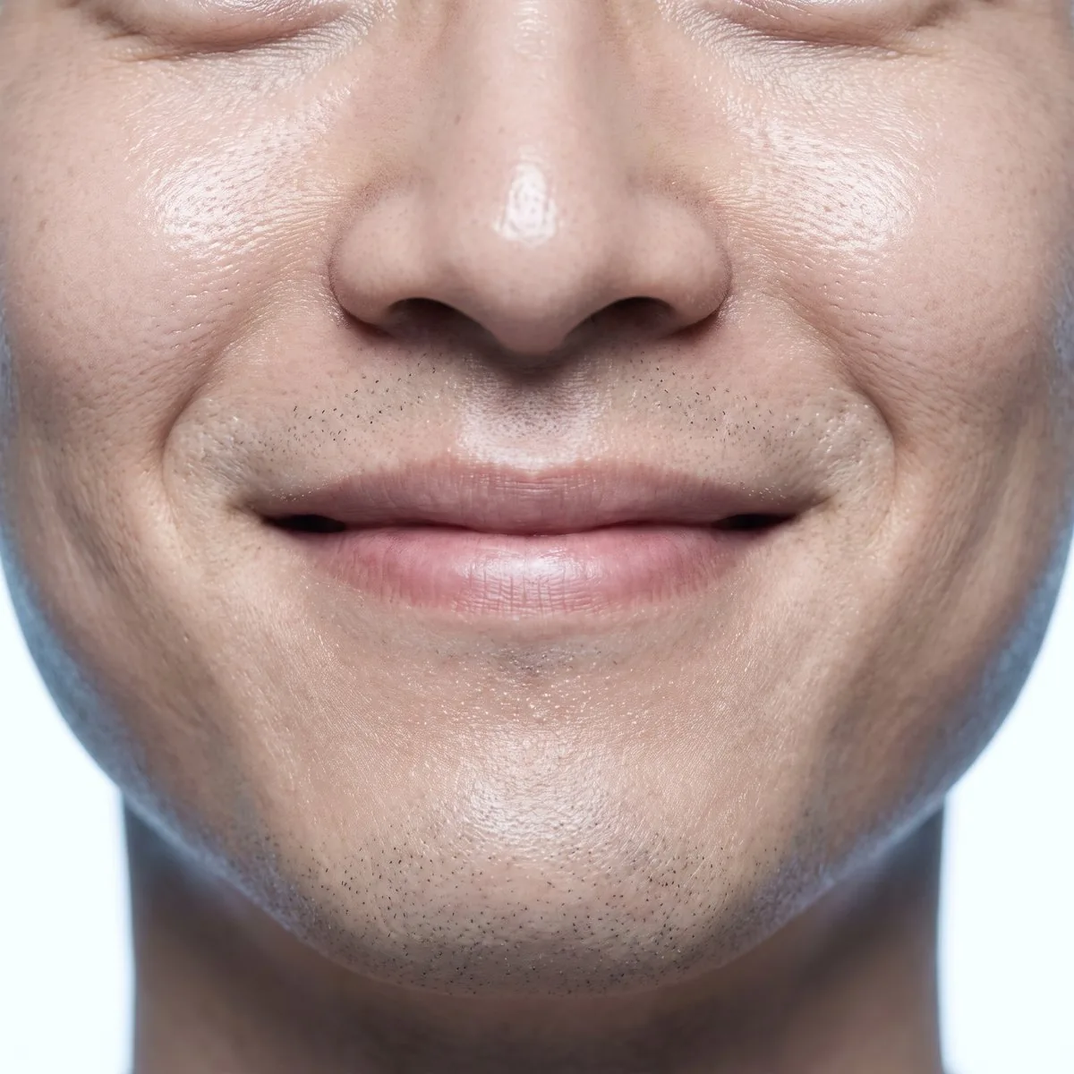 Close-up of a defined cupid's bow after lip filler at BHRC