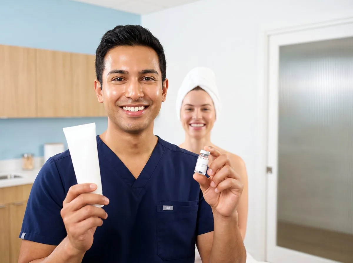 A BHRC physician explaining hormone delivery options