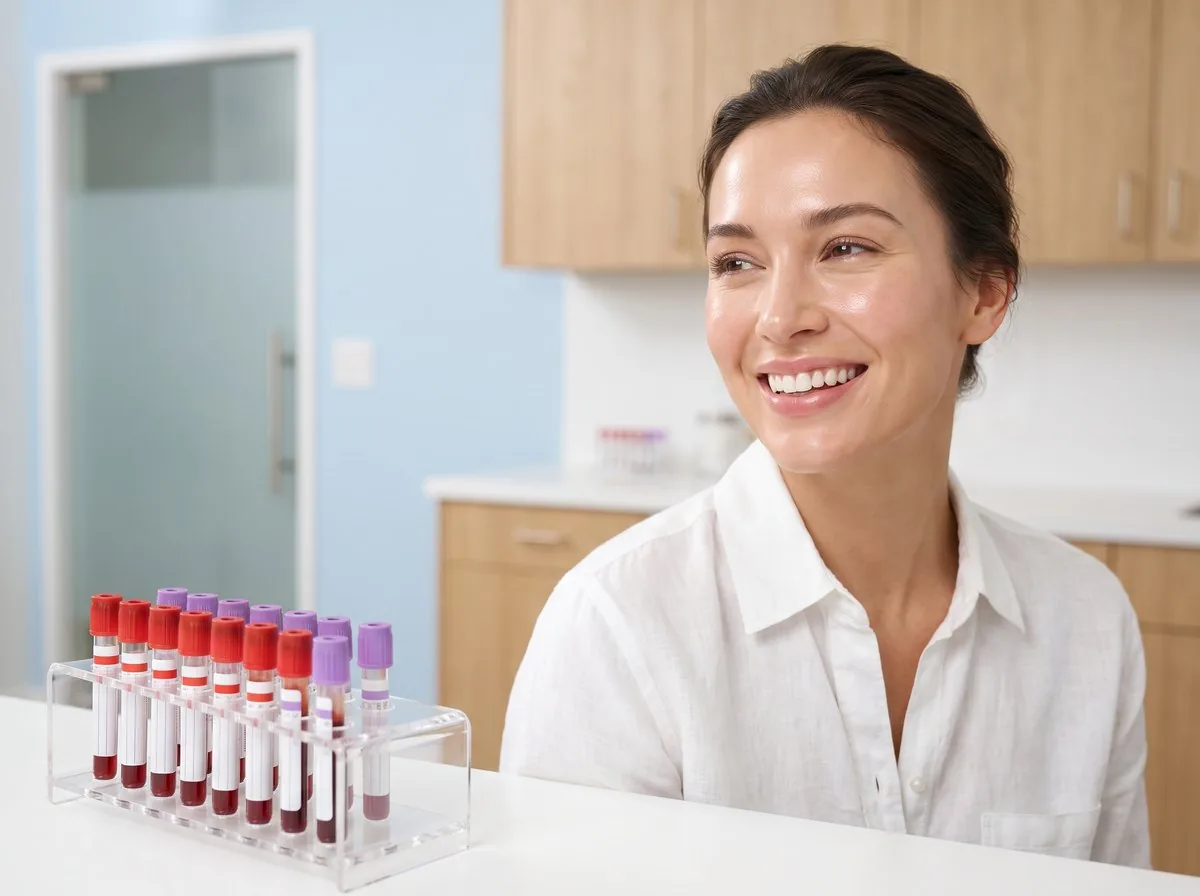 Laboratory blood samples prepared for NAD+ testing at BHRC