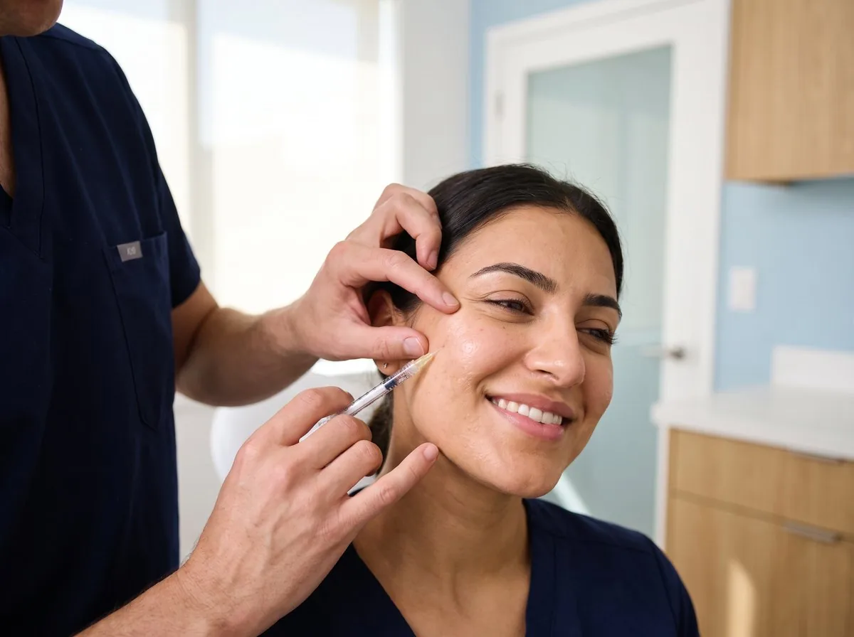 A dermal filler treatment at BHRC
