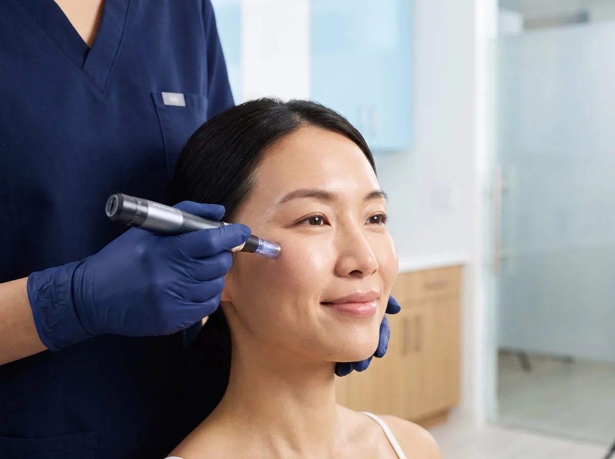 A microneedling treatment at BHRC