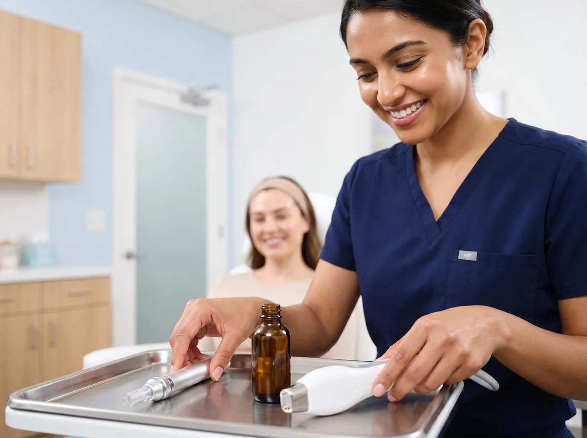 A BHRC provider comparing skin resurfacing options
