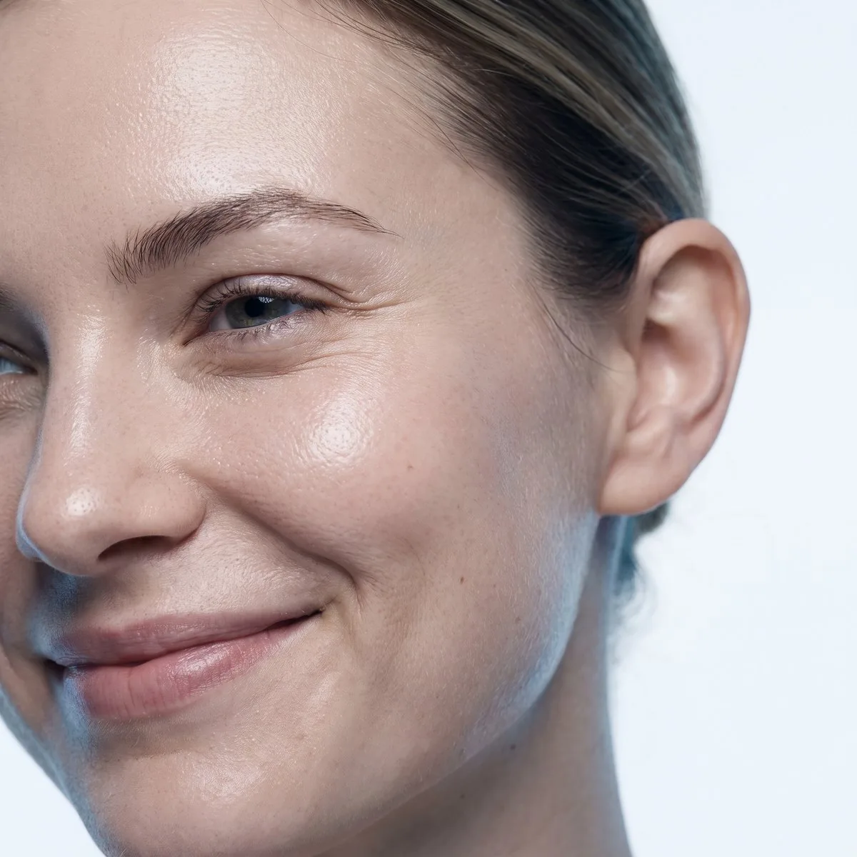 Smooth cheek texture after Skinvive at BHRC