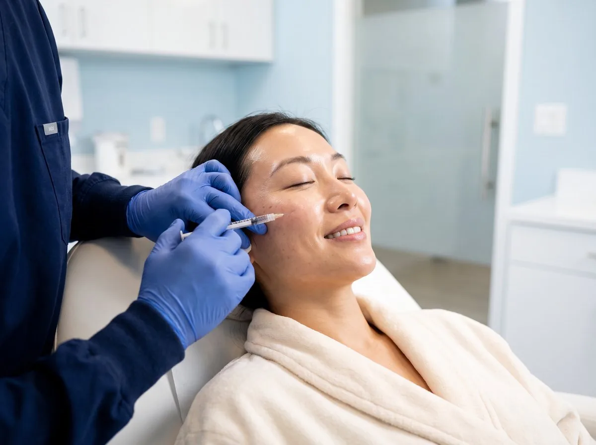 A BHRC injector administering Skinvive