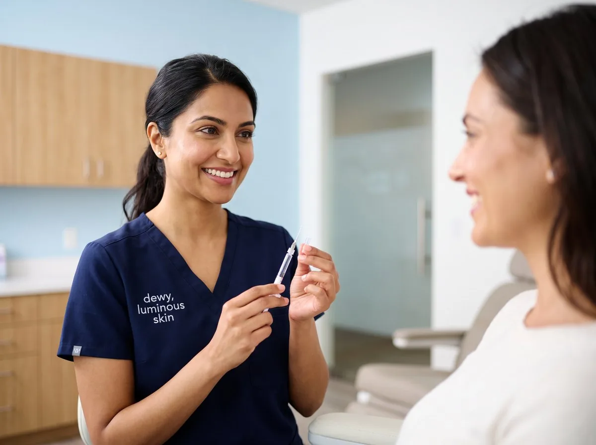 A BHRC injector comparing under-eye treatment options