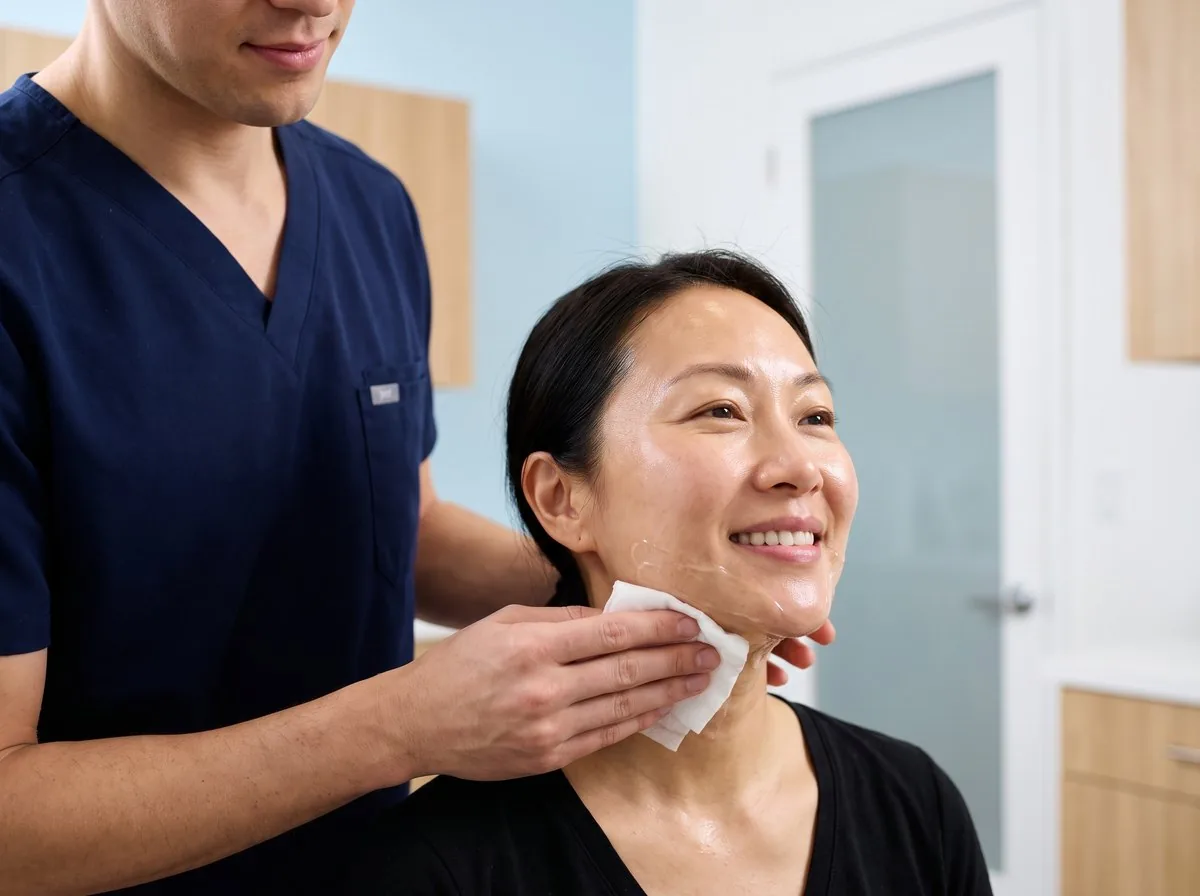 A BHRC provider reviewing results after Ultherapy