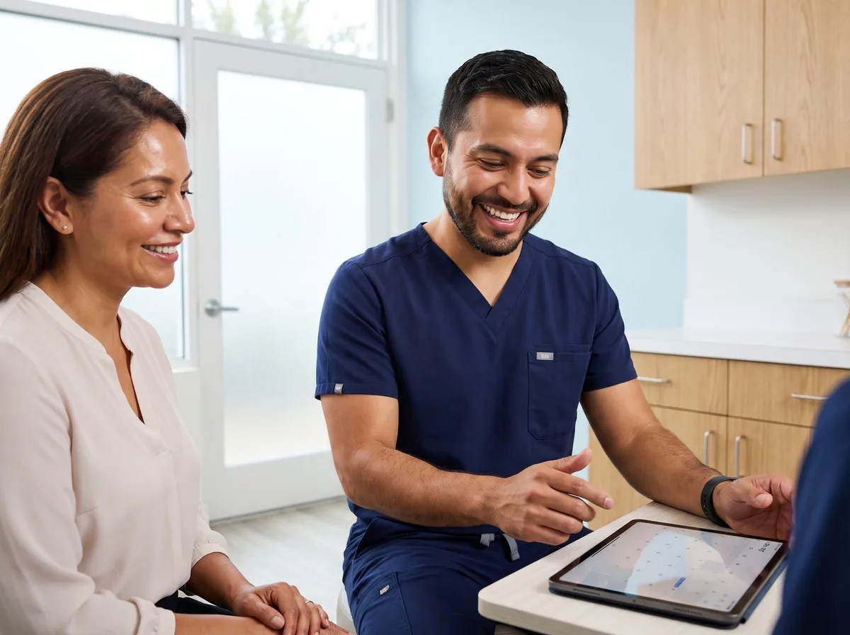 A BHRC injector discussing Revanesse Versa with a patient