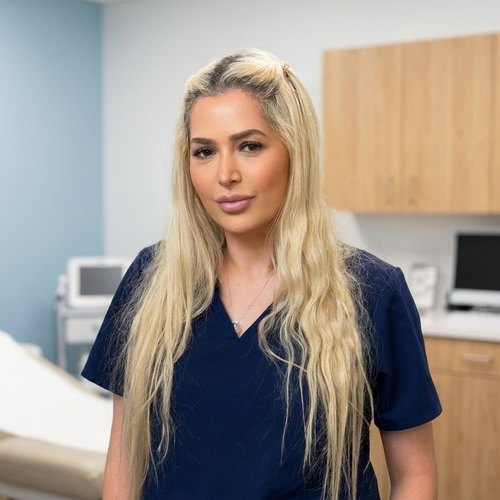 Christina Petrossian, Registered Nurse, in a treatment room at BHRC Valencia